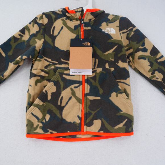 NEW The North Face Glacier Full Zip Hoody Jacket Fleece Camo  4T Toddler Boys - Picture 1 of 11